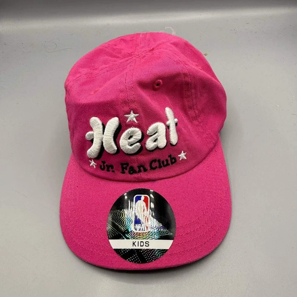Miami Heat Hat Kids Infant Pink NBA Stretch‎ Strap Back Cap New
